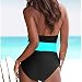 Mujeres bañador Cuello en V de Halter Monokini Sexy Push up banadores...