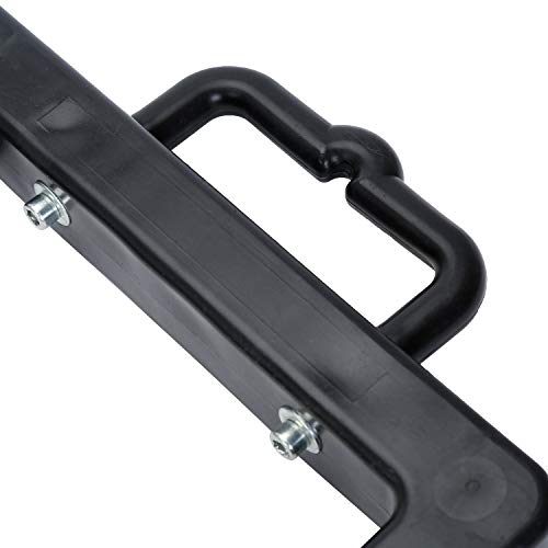 Homeon Wheels Pallet Jack Stopper Truck Chock Heavy Duty Pallet Jack Chock 14.2\" Length x 11.6\" Width x 2\" Height 2 Pack (Black) - Thumbnail 5