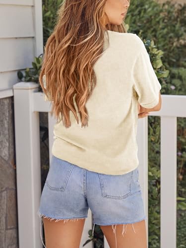 GEMLON Graphic T-Shirts for Women Loose Print Short Sleeve Tops Summer Casual Tees Shirt4