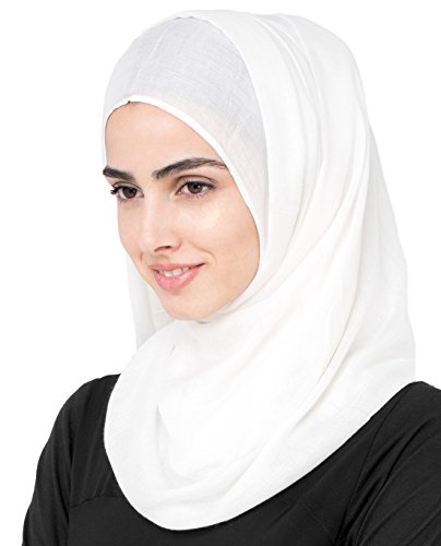 InEssence© Bright White Viscose Woven Scarf Women Girls Wrap Large Size Hijab InEssence© Bright White Viscose Woven Scarf Women Girls Wrap Large Size Hijab
