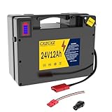 CXZCXZ 24V12AH Lithium Battery for Wheelchair, Better Than Lead-Acid Batteries,30A BMS for 100W 250W 300W 500W Wheelchairs,Battery with Level Disply Screen and Adapter,Pluge (24V12AH)