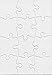 â€‹â€‹Hygloss Puzzles DIY Party Invite - Blank Puzzle for Decorating - Art Activity - Use as Party Favors - White, Sturdy â€“ 5.5 x 8 Inches, 12 Pieces - Comes with Envelopes - 8 Qty