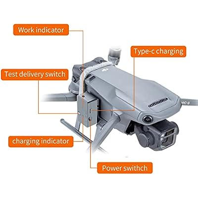 Hanatora Payload Release Dropping Device for DJI Mavic 3 Pro/Classic/Cine Drone,Delivery Airdrop Dropper,Fishing Bait Kit Accessories