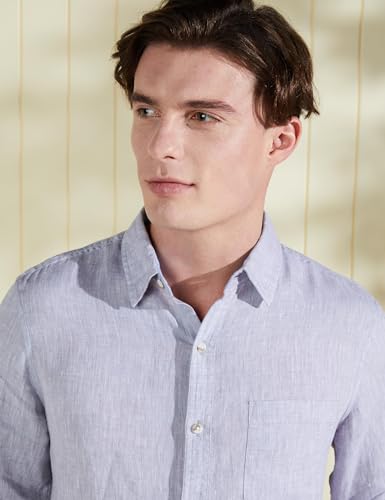Image of Symbol Premium Men's Pure Linen Solid Casual Shirt (Regular Fit)