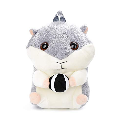 Warooma Sac à dos en peluche 3D avec fermeture éclair et bandoulière réglable pour enfants Cover