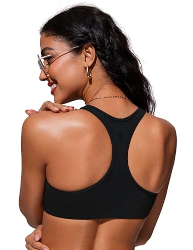 CRZ YOGA Womens Racerback Bikini Tops Scoop Neck Bathing Suit Swimsuit Padded Swim Sport Bra4