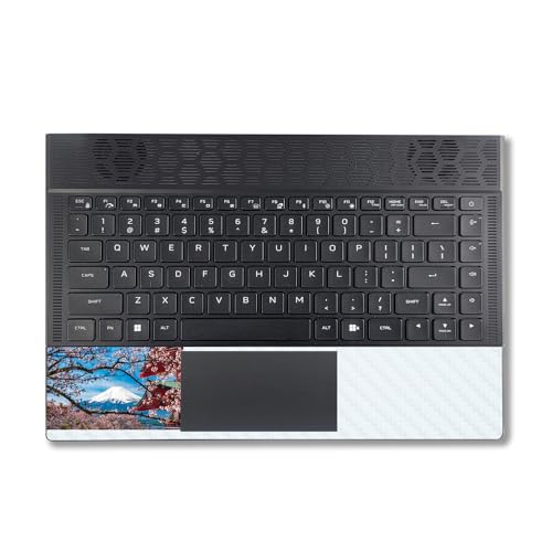 Image of MightySkins Carbon Fiber Skin Compatible with Alienware X14 R2 (2023) Full Wrap Kit - Overlooking Fuji | Protective, Durable Textured Carbon Fiber Finish | Easy to Apply | Made in The USA