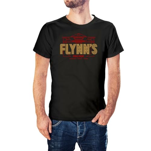 T-shirt Flynn's Arcade Tron noir confortable pour éviter les vêtements fades