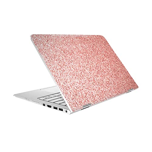 Skin vinyle pour HP Spectre Pro X360 G2, sticker de protection chic rose corail scintillant