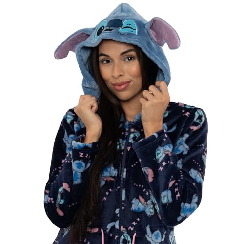 Disney Lilo and Stitch Robe | Stitch Bathrobe For Women | Ladies Bathrobe With Hood | Sizes S-L3