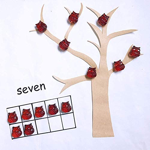 image for Winlyn 340pcs Mini Fall Leaves Pumpkin Acorns Owl Acrylic Autumn Table