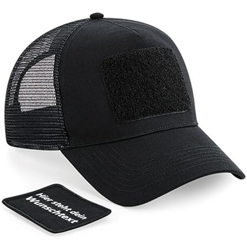 Kiwistar Cap - personalisiert mit Wunschtext - Patch zum Austauschen - schwarz - farbig - individuell anpassen mit Namen, Wunschtext, Bild - Unisex - Geschenk, Freunde, Baseballkappe, Trucker