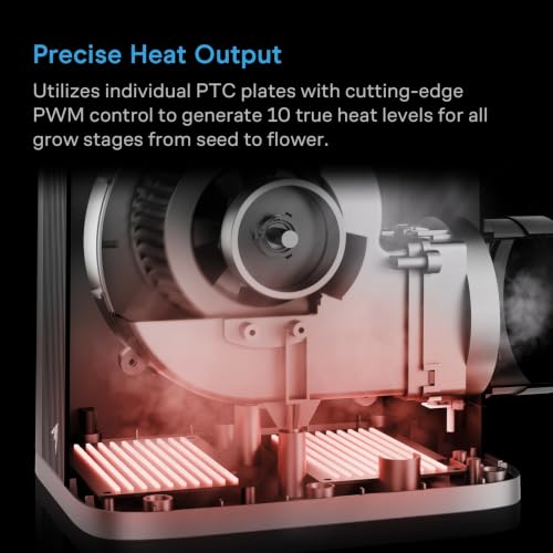Image of AC Infinity THERMOFORGE S7, Environmental Heater 1000W with 10-Level PTC. | Heating and Fresh Air Intake Control, Dual Duct Configurations for Grow Tents, Rooms, Greenhouses