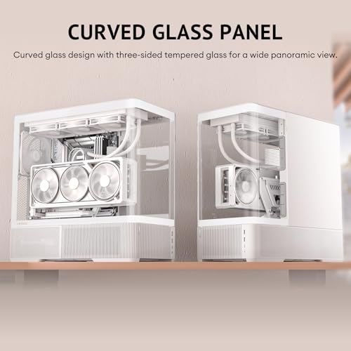 Image of Antec C6 Curve Air Mid-Tower ATX PC Case, 3 PWM Fans, White