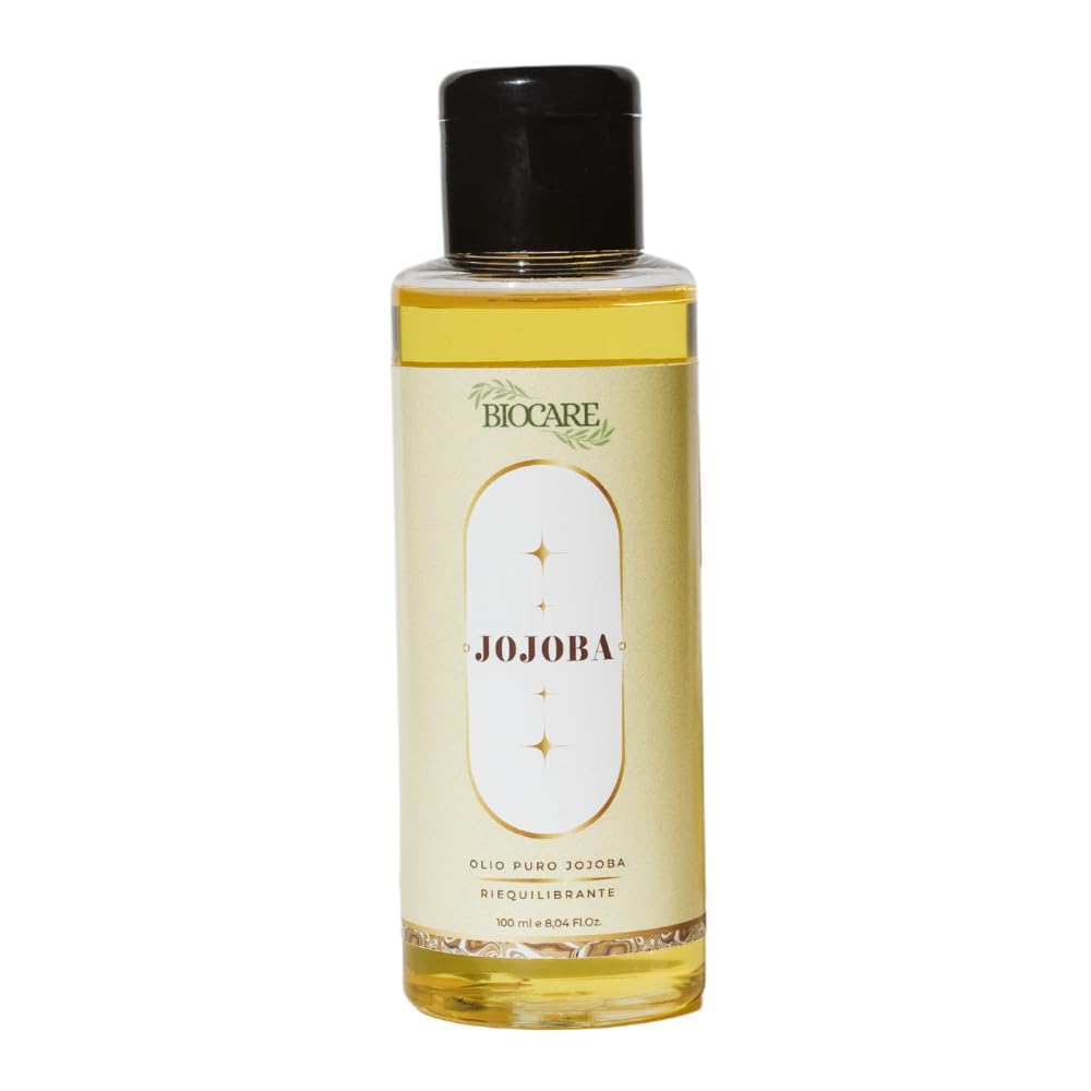 ACEITE PURO DE JOJOBA REEQUILIBRANTE - Previene la deshidratación y regula la producción de sebo en la piel grasa - Acción antienvejecimiento y tonificante - 250 ml - Biocare