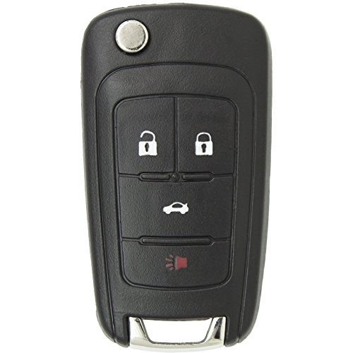 Keyless2Go New Keyless Remote 4 Button Flip Car Key Fob for Equinox Verano