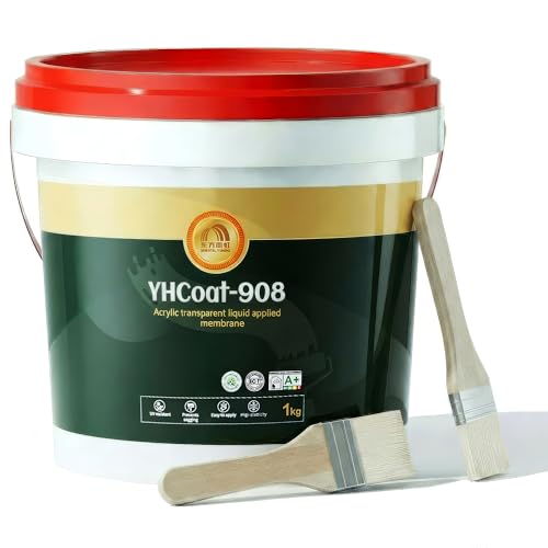 Image of 35 oz Transparent Waterproof Coating, Clear Liquid Sealant Invisible Waterproofing Adhesive Leak Repair Agent for Concrete, Wall, Wood, Brick, Water-Based Outdoor & Indoor Paint Sealer 1KG
