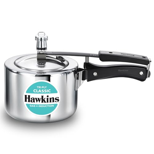 Hawkins Triply 2 Litre Classic Pressure Cooker, Triply Stainless ...