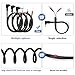 Radar Detector Hardwire Power Cord, Rearview Mirror Plug Cable, with Inline Fuse Holder,Suitable for Uniden Escort Beltronics Valentine One Cobra Whistler Radar Detector,3-Piece Set,17.7'' (DC3.5)