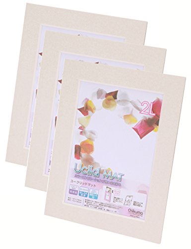 Chikuma フォトフレーム Uclidマット 2L かいはく 3冊セット 30023-6
