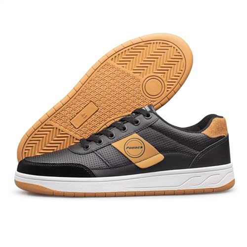 BNR Mens Fashion Sneakers Skate Shoes Casual Comfortable Durable Black Navy Brown4