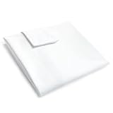 Queen Size Bed Wedge Pillow Replacement Cover&lpar;White 60"x8"x6"&rpar;