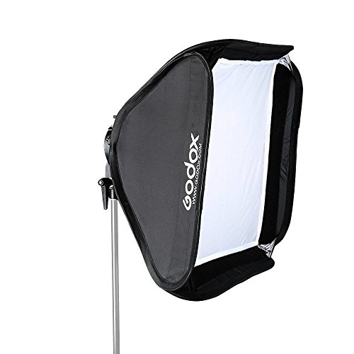 Godox 32"x 32" 80cmx80cm Foldable Universal Softbox with S Style Speedlite Bracket for Flash Bowens Elinchrom Mount Accessories Direction Adjustable