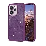 Wousunly Compatible with Oppo Reno 15 Pro 5G Case Clear Glitter Sparkly Bling Back Cover,Phone Case for Reno 15 Pro 5G Slim Silicone Shockproof Protection for Girls Women Crystal (Dark Purple)