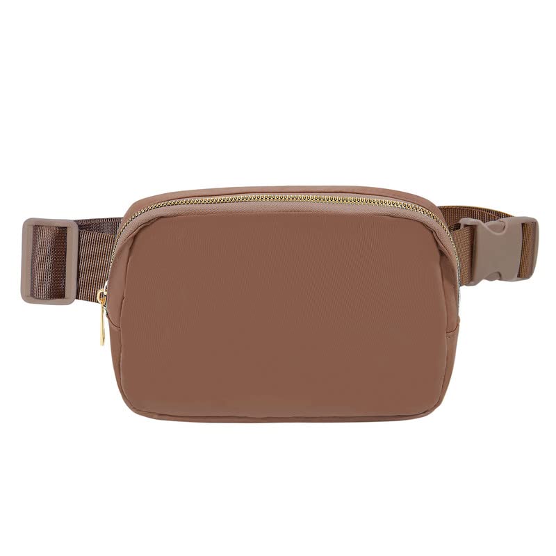 JASGOODBelt Bag for Women Men Crossbody Fanny Pack Bum Hip Waist Bags with Adjustable Standard Strap for Running Waterproof Belt Bag,Brown