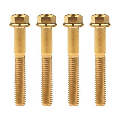 Vis à boulons M6 dorés pour moto tuning x4