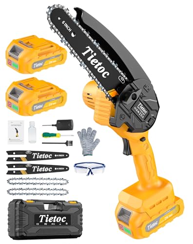 Tietoc Chainsaw, Electric Mini Chain Saw Cordless Power Hand Saw