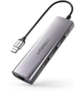 UGREEN Hub USB RJ45 Adaptateur 3 Ports USB 3. 0 Ethernet Réseau Gigabit 1000 Mbps Compatible avec...