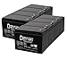 Mighty Max Battery 12V 7.2AH SLA Battery for Bosch D9124 Fire Control Panel - 8 Pack Brand Product