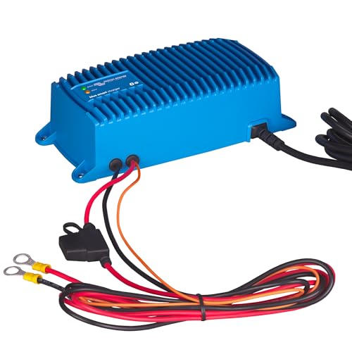Victron Energy Blue Smart Batterie Ladegerät 12-Volt 17 Ampere 230V - Autobatterie Ladegerät - Batterieerhaltungsgerät und Desulfator - IP67 Geschützt - Bluetooth - CEE 7/7