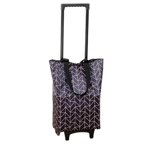 De Compras - Plegable Utilitario Portátil Impermeable | Diseño Ligero De Cuatro Ruedas De 45x30 Cm | Ideal para Comestibles, Lavandería Y Entrega A Domicilio, Uso En Casa, Apartamento De V