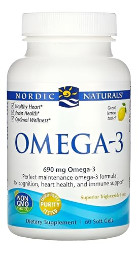 Nordic Naturals Omega-3, 690mg Fish Oil, EPA & DHA, Lemon, 60 Count - image 4