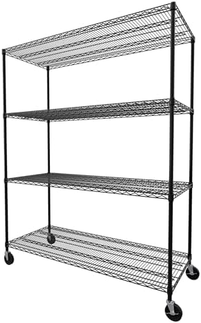 SafeRacks - NSF Certified Storage Shelves, Zinc, Heavy Duty Steel...