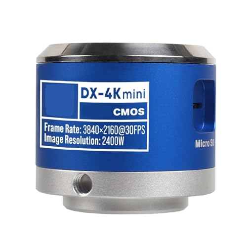 Mini cámara de microscopio 4K para control de calidad en laboratorios