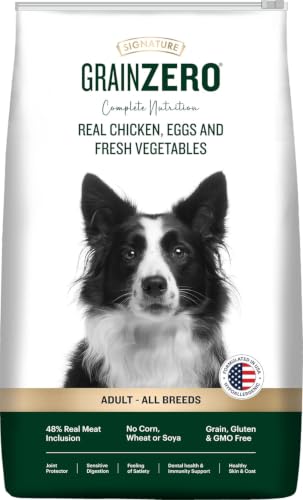 Grain Zero Adult Dry Dog Food 12kg | Real Chicken, Egg & Vegetabl...