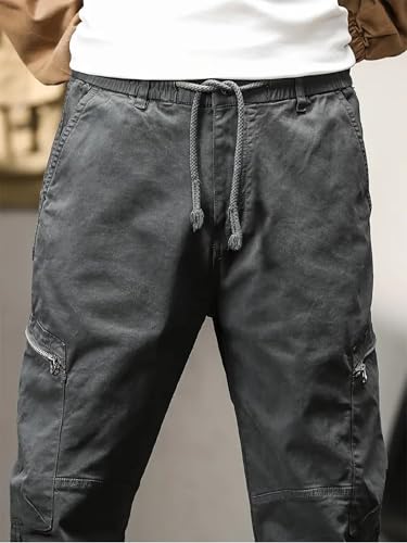 Image of Lymio Cargo for Men || Cotton Cargo Pant || Drawstring Waist Pant (Also Available in Plus Sizes) (89-92)