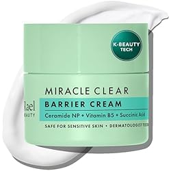 Rael Face Moisturizer, Miracle Clear Barrier Cream – Lightweight Moisturizer with Succinic Acid and Vitamin B5, Hydration, Korean Skin Care (1.8 oz)