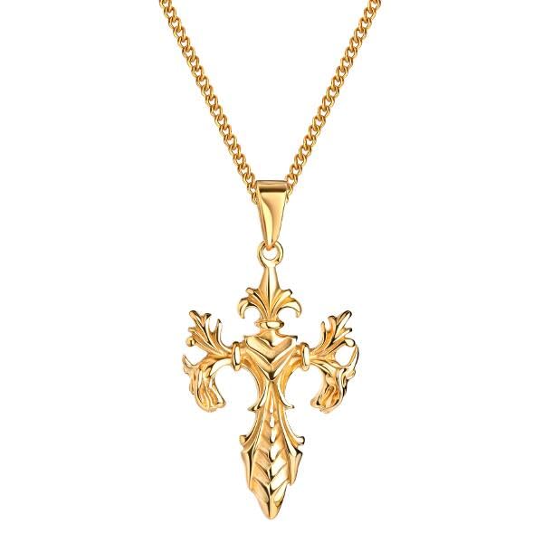 Dragon Cross K6119D chaîne dorée le cadeau symbolique idéal pour marquer un moment