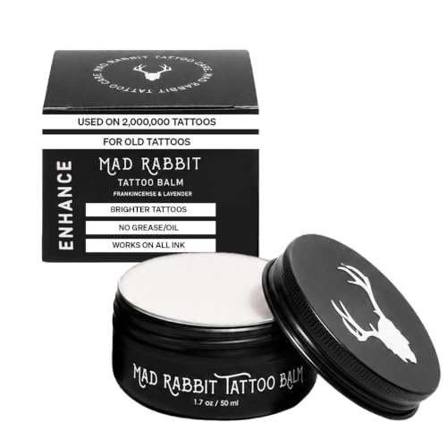 Mad Rabbit Tattoo Balm &amp; Aftercare Cream, Frankincense &amp; Lavender, 1.7 oz