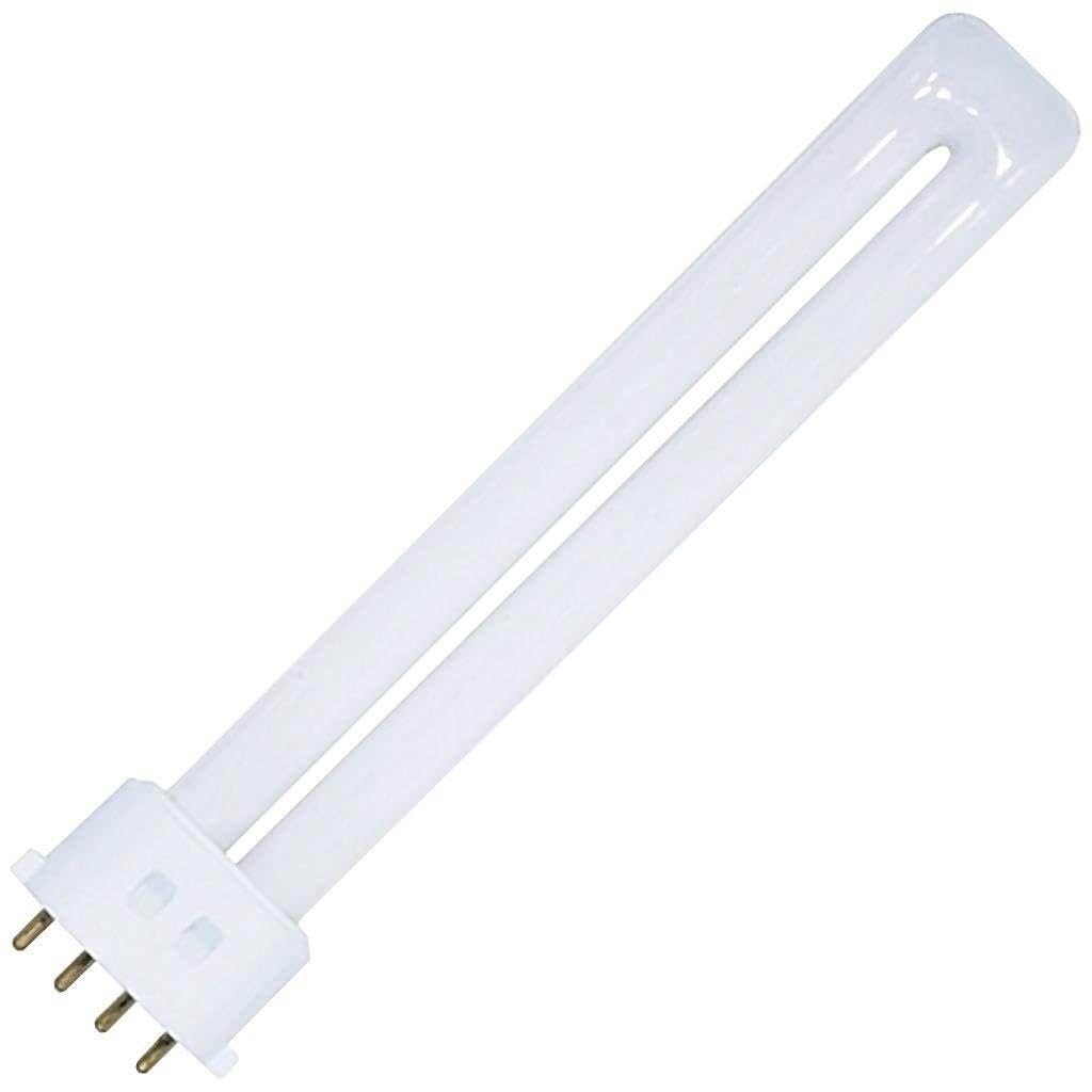 Satco S8365 4100K 9-Watt 2G7 Base T4 Twin 4-Pin Tube for Electronic and Dimming Ballasts, 9Wt=45Wt, 4100K Bright White