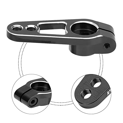 RiToEasysports Braccio Servo RC CNC in Lega di Alluminio 2 Pezzi 25T, Universale per Auto 1/10 RC con Trattamento Superficiale Anodico Durevole e Leggero (rosso