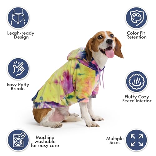 Image of Spark Paws Dog Hoodie - Premium Dog Sweater for Small, Medium, and Large Dogs | Warm Outfits for French Bulldogs, Pitbull, Puppy, Winter Jacket Alternative - Berry Lemonade - M