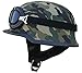 Produktbild ATO-Helme Oldtimer Motorradhelm mit Fliegerbrille Wehrmachtshelm (M 57/58cm, Camouflage)