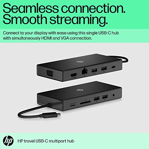 Image of HP Travel USB-C Multi Port Hub Docking Station with USB-C, RJ-45, HDMI && GK320 Wired Full Size RGB Backlight Mechanical Gaming Keyboard, 4 LED Indicators, Mechanical Switches