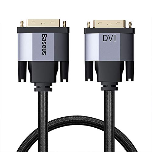 Baseus Enjoyment Series DVI Male To DVI Male bidirectional Adapter Cable 3m Dark gray