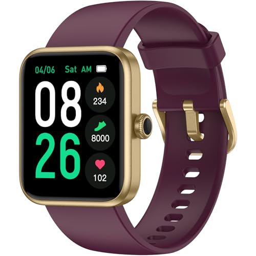 Pautios Smart Watch, Fitness Tracker with Heart Rate, SpO2 and Sleep Monitor, 44mm Swimming Waterproof Watch, Fitness Watches for Women Men, Step Tracker, Smartwatch Compatible with iOS Android Phones